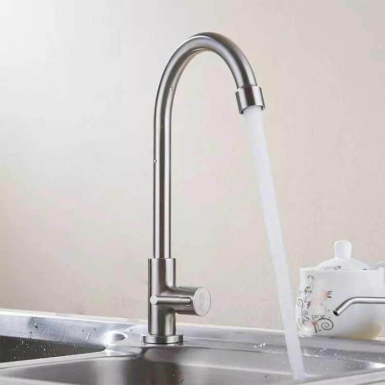 Kitchen Sink Single Cold Water Pipe Small Bend
