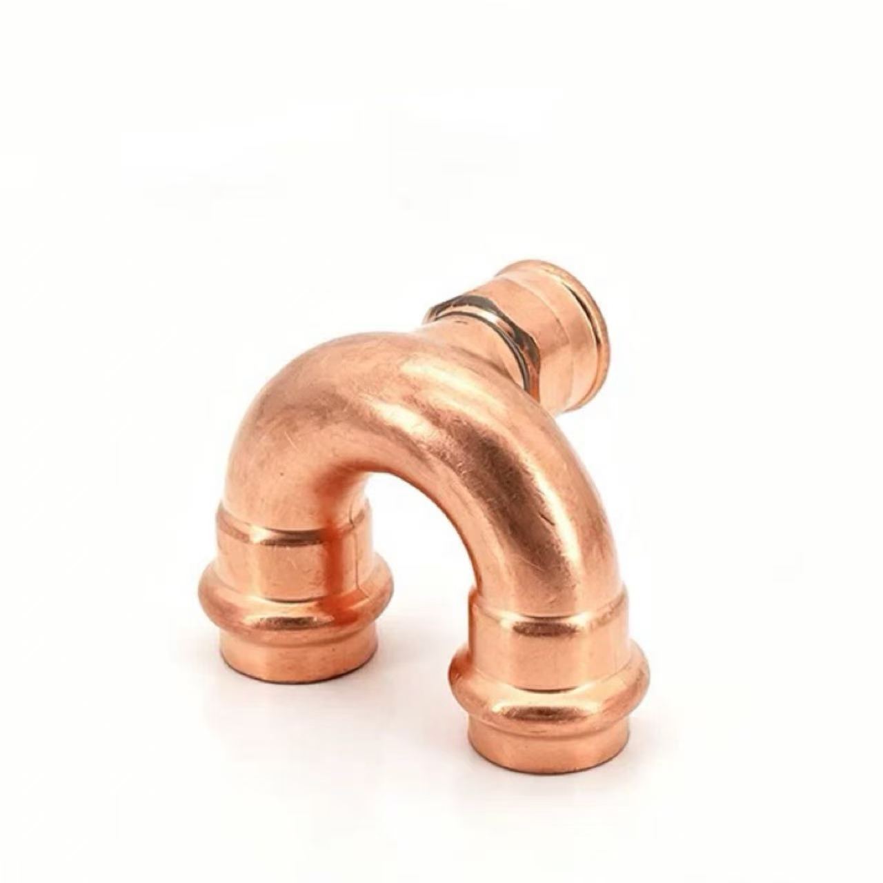 Double-Clamp u-Shaped Internal Thread Tee Elbow